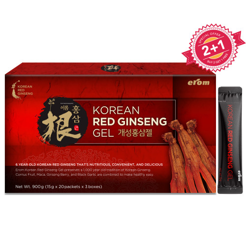 Erom Korean Red Ginseng Gel (이롬 개성홍삼젤) 60 packets